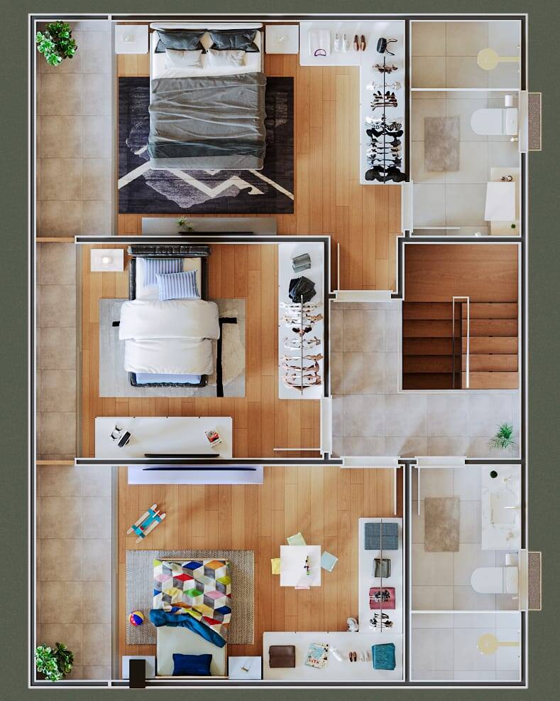 Casa, 3 quartos - Foto 2